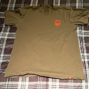 Brown Thrasher T-Shirt with Red Logo